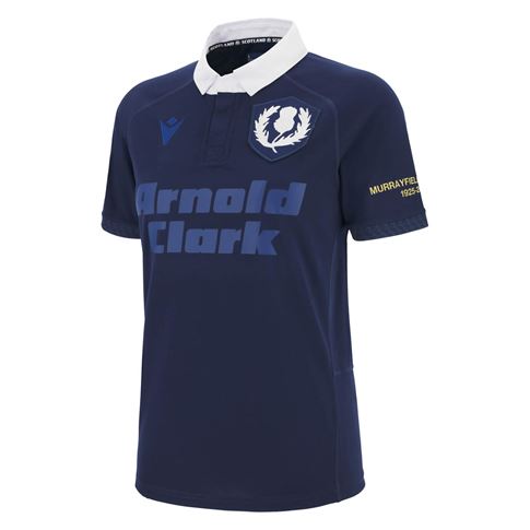 Scotland Womens 1925 Rugby Shirt 25/26 Short Sleeve Navy - Front