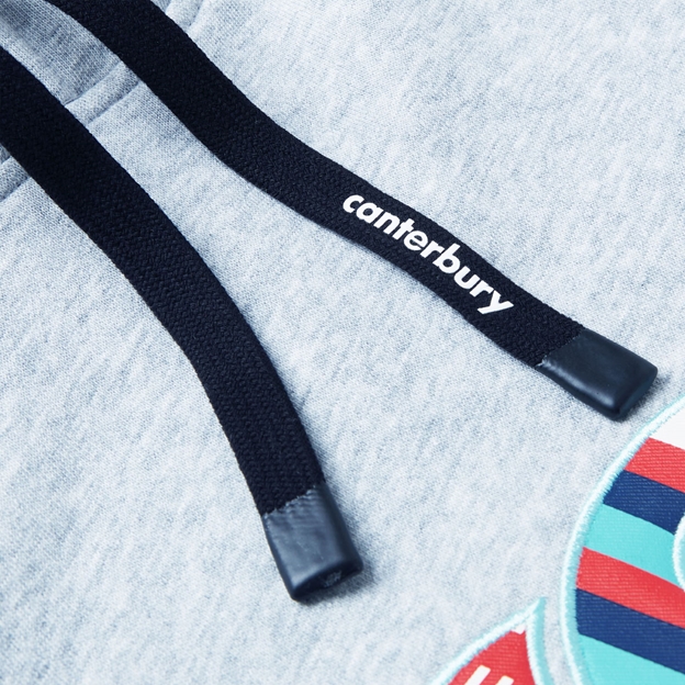 Canterbury Mens Uglies Logo Hoodie Classic Marl/Multi - Drawstring Detail