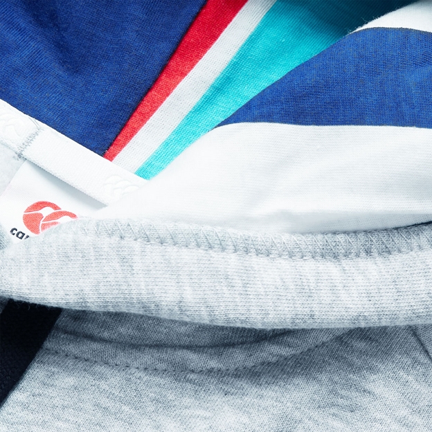 Canterbury Mens Uglies Logo Hoodie Classic Marl/Multi - Hood Lining Close-up