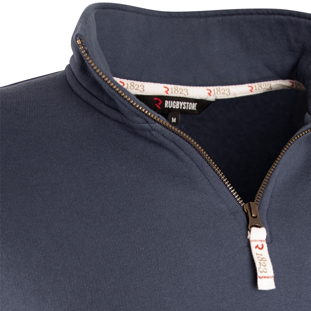 R1823 Italy 1929 Quarter Zip Top - Petrol Blue
