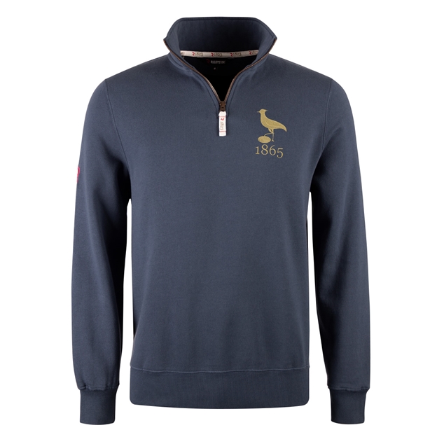 R1823 Uruguay 1865 Quarter Zip Top - Petrol Blue