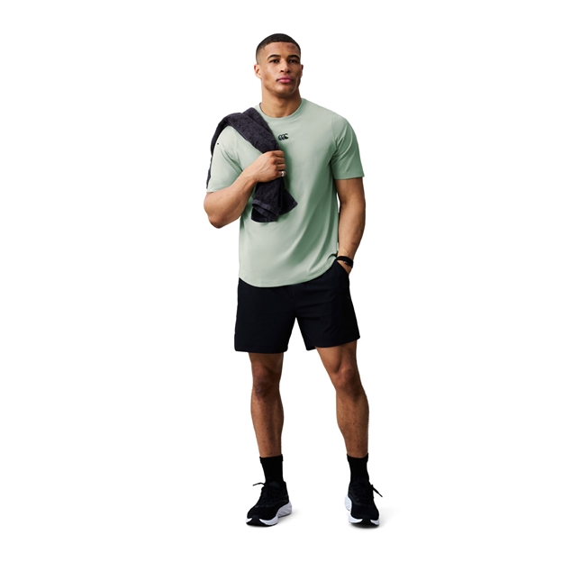 Canterbury Mens Everest Dart Technical T-Shirt Sea foam Green - Model Walking View