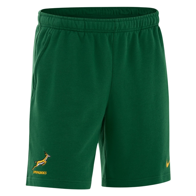 South Africa Springboks Mens Shorts 26/27 Gorge Green - Front View