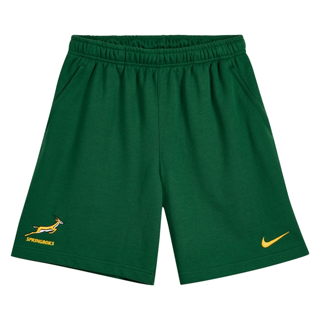 South Africa Springboks Mens Shorts 26/27 Gorge Green - Flatlay Front