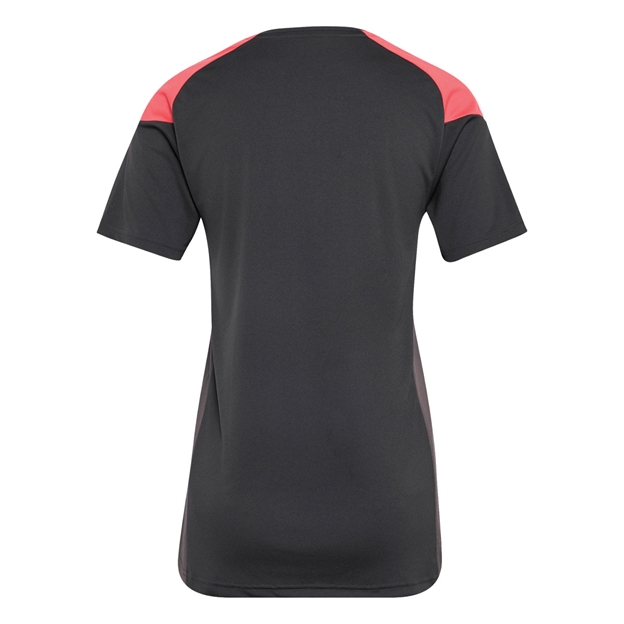Black Ferns Womens Performance T-Shirt 26/27 Carbon - Back View