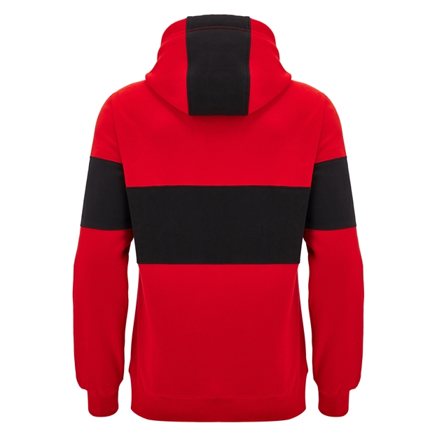 Wales Mens Travel Leisure Hoodie - Red 2025 - Back
