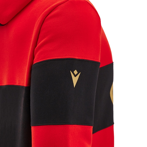 Wales Mens Travel Leisure Hoodie - Red 2025 - Macron