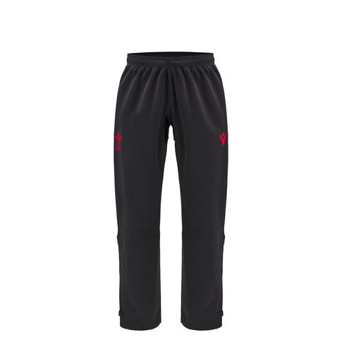 Wales Kids Training Fitted Track Pants - Black 2025 - Front