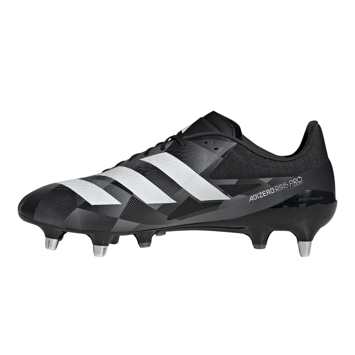 adidas Adults Adizero RS15 Pro Soft Ground Rugby Boots Black - Outstep