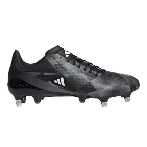 adidas Adults Adizero RS15 Pro Soft Ground Rugby Boots Black - Outstep