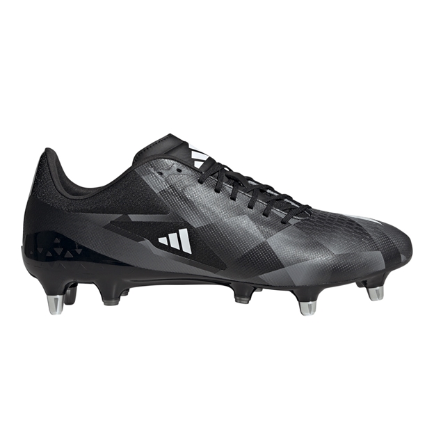 adidas Adults Adizero RS15 Pro Soft Ground Rugby Boots Black - Outstep