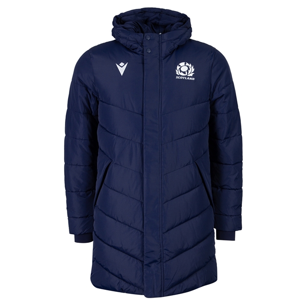 Scotland Mens Long Bench Padded Jacket 26/27 - Front View