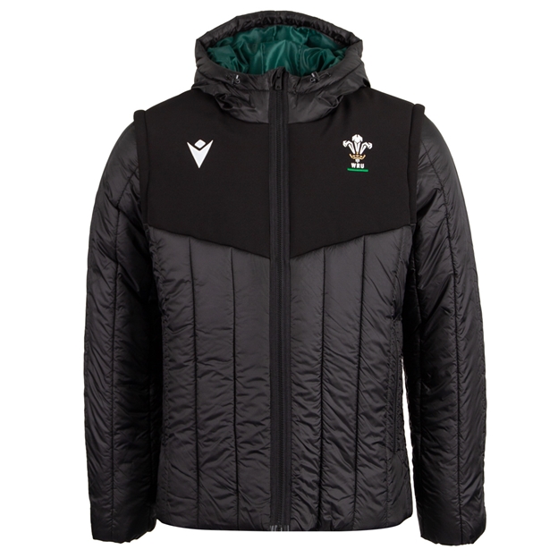Wales Mens Travel Bomber Jacket 26/27 Black - Front View