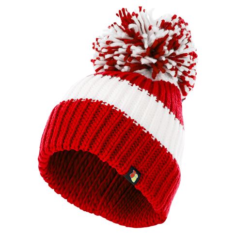 Big Bobble ‘Woolly Wally’ Beanie Hat – Red & White – One Size