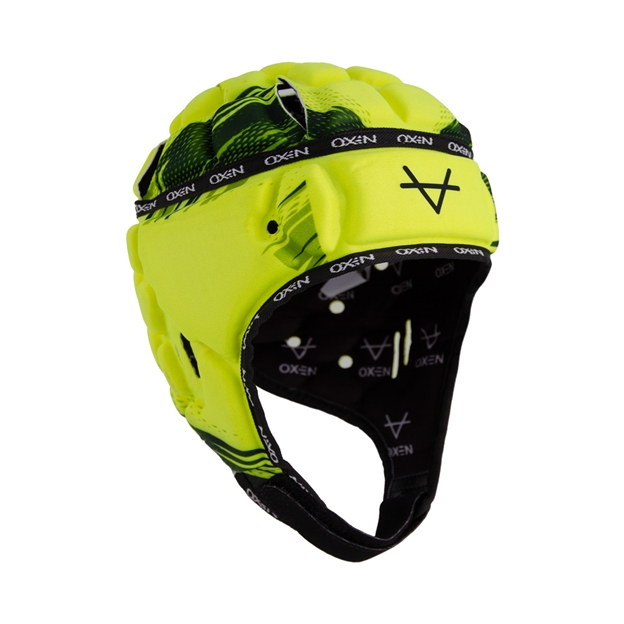Oxen Kids DNA Headguard Yellow Flare - Front View