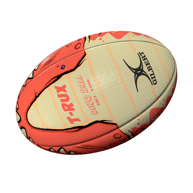 Gilbert Randoms T-Rux Rugby Ball - Bottom View