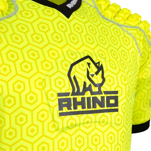 Rhino Kids Pro Protection Top Yellow - Chest Padding Detail
