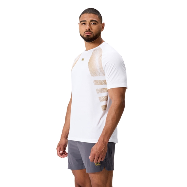 Canterbury Mens Tempo Training T-Shirt  - White