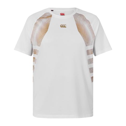 Canterbury Mens Tempo Training T-Shirt White - Front