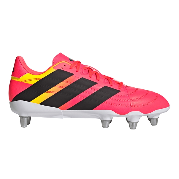 Adidas Adults Kakari Elite Soft Ground Rugby Boots Solar Turbo - Outstep View