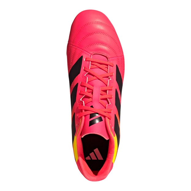 Adidas Adults Kakari Elite Soft Ground Rugby Boots Solar Turbo - Top View