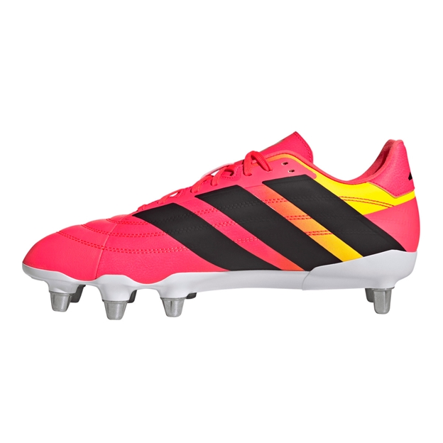 Adidas Adults Kakari Elite Soft Ground Rugby Boots Solar Turbo - Instep View