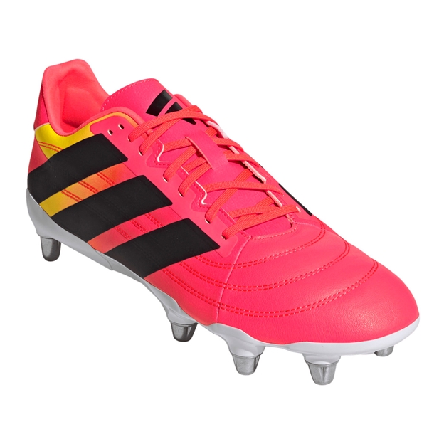 Adidas Adults Kakari Elite Soft Ground Rugby Boots Solar Turbo - Front View