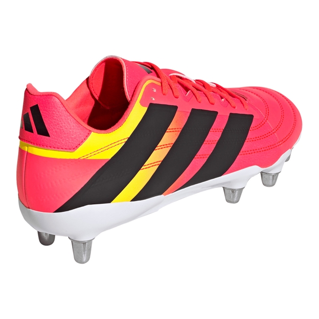Adidas Adults Kakari Elite Soft Ground Rugby Boots Solar Turbo - Back View