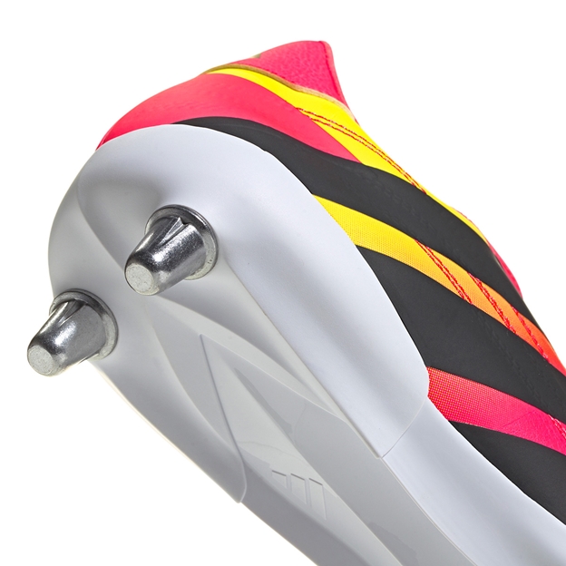 Adidas Adults Kakari Elite Soft Ground Rugby Boots Solar Turbo - Heel Close-up