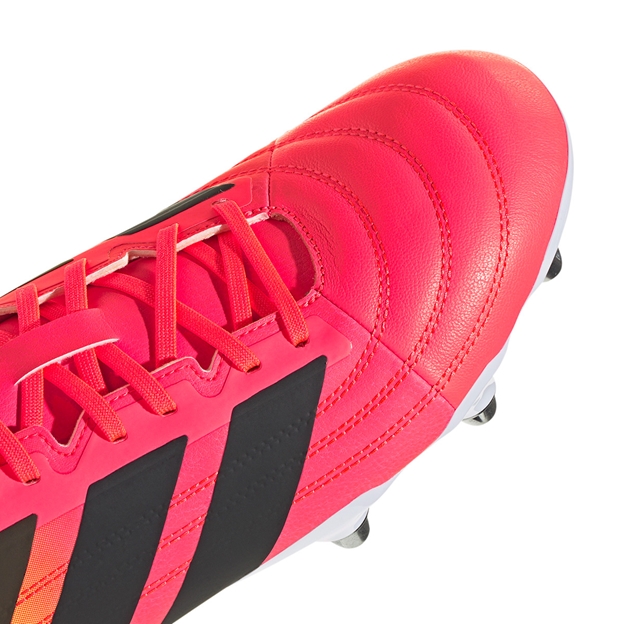 Adidas Adults Kakari Elite Soft Ground Rugby Boots Solar Turbo - Toe Close-up