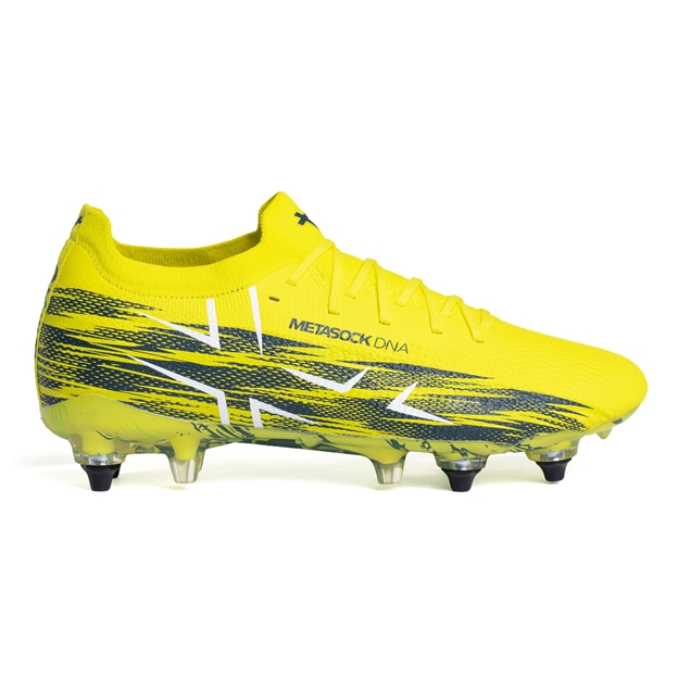 Oxen Adults Metasock Soft Ground Rugby Boots Yellow Flare - Outstep