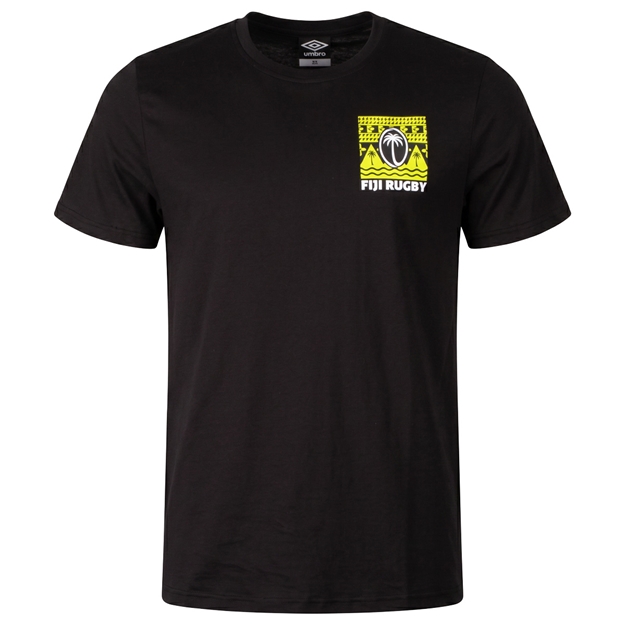 Fiji Mens T-Shirt 26/27 Black - Front View