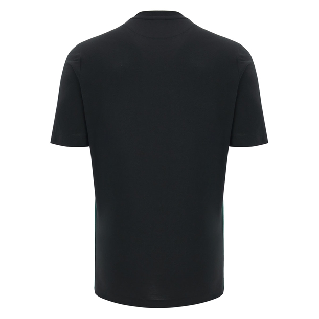 Wales Mens Travel T-Shirt 26/27 Black - Back View