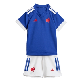 France Babies Home Rugby Kit Lucid Blue 25/26 - Front View