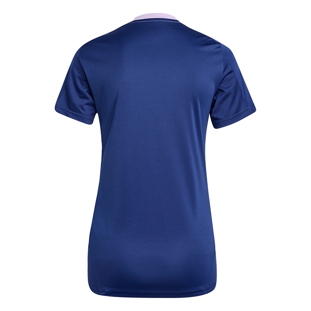 France Womens Performance Tee 25/26 Blue - Back