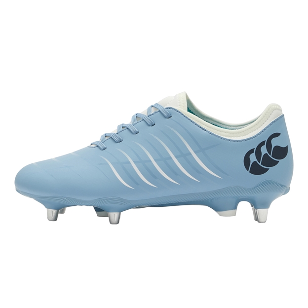 Canterbury Adults Phoenix 2.0 Team Soft Ground Rugby Boots Mountain Spring Grey - Outstep View