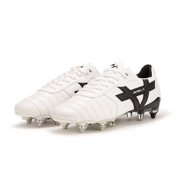 Oxen Adults Raptor Elite Mix Stud Rugby Boots White Soleplate - Pair