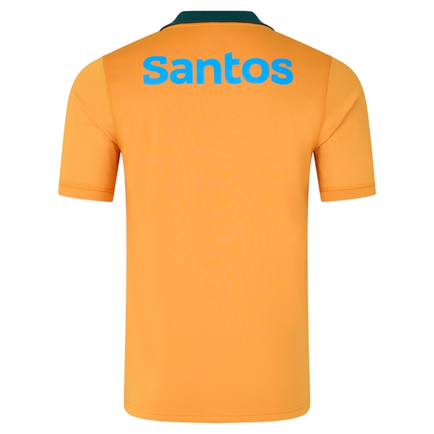 Australia Mens Home Rugby Shirt 26/27 Gold - Back