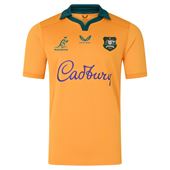 Australia Mens Home Rugby Shirt 26/27 Gold - Front
