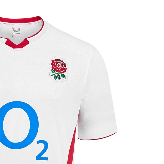 England Mens Limited Edition Calcutta Cup Since 1879 Home Rugby Shirt 25/26 White - RFU Rose