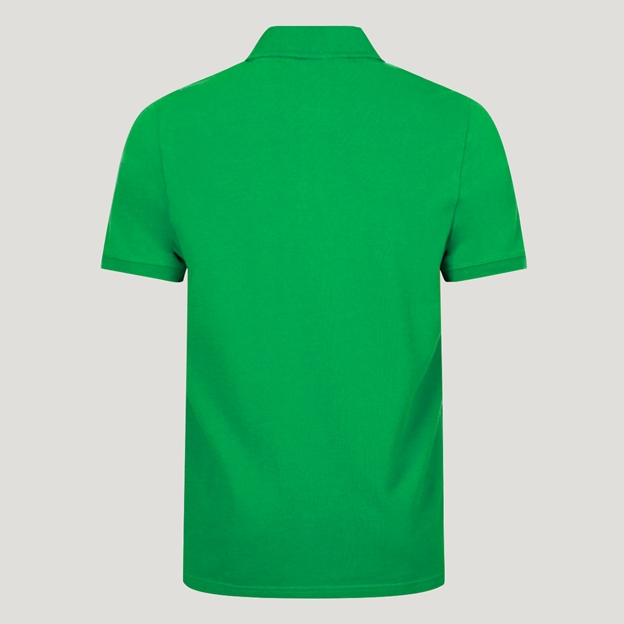 Rugby 1823 Adults Polo Shirt Emerald Green - Back View