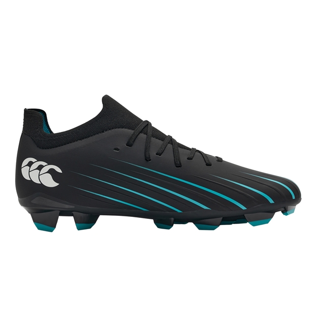 Canterbury Adults Speed Falcon 2.0 Pro Firm Ground Rugby Boots Jet Black - Instep View
