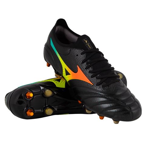 Mizuno Adults Morelia Neo V β Japan MIX Soft Ground Rugby Boots Black - Front View