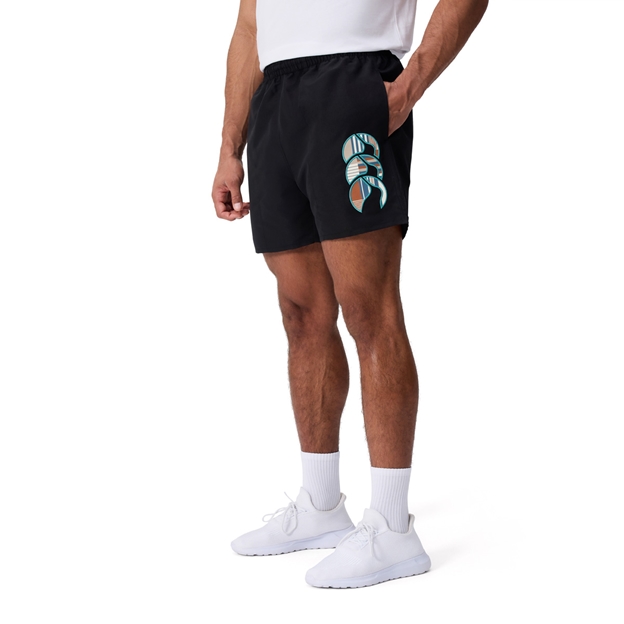 Canterbury Mens Uglies Tactic Shorts Black - Model Side