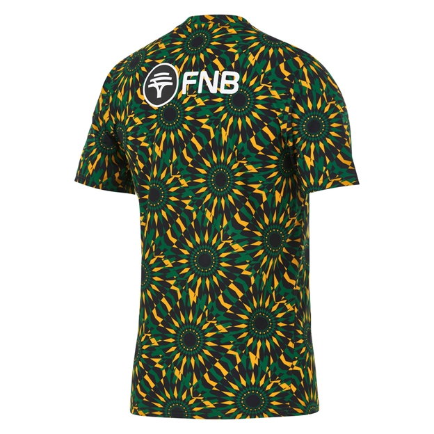 South Africa Springboks Mens Pre-Match Top 26/27 Gorge Green - Back View