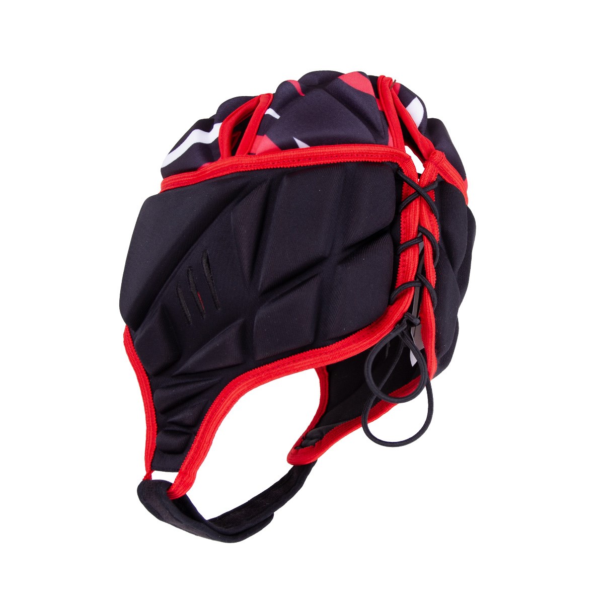 Optimum Kids Razor Headguard Black and Red - Front