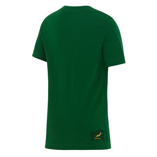 South Africa Springboks Kids T-Shirt 26/27 Gorge Green - Back View