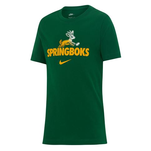 South Africa Springboks Kids T-Shirt 26/27 Gorge Green - Front View