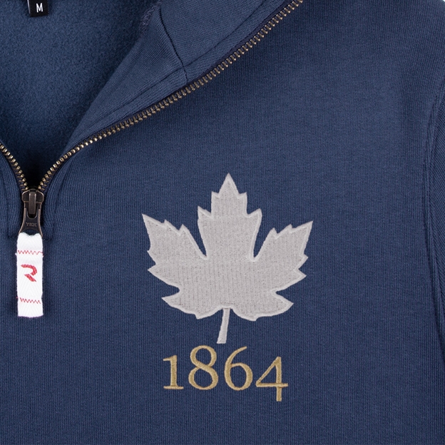 Canada 1864 Quarter Zip Sweatshirt - Petrol Blue
