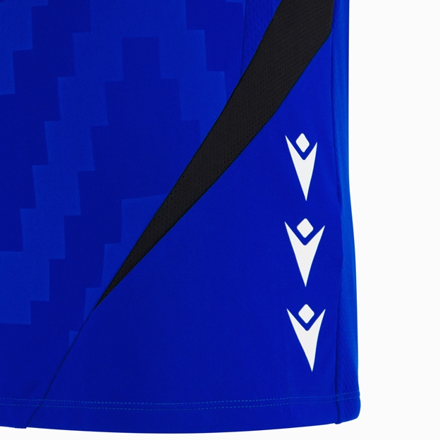 Glasgow Warriors Mens Training T-Shirt 25/26 - Electric Blue/Black - Macron